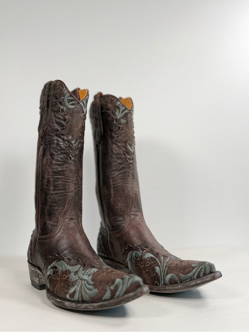 Old Gringo Women's Erin Cowgirl Boots Size 7.5 B Floral Brown Leather Rodeo - Picture 2 of 16